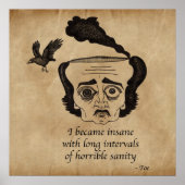 Poe insane poster (Vorne)