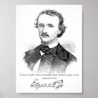 Poe Insanity Print Poster