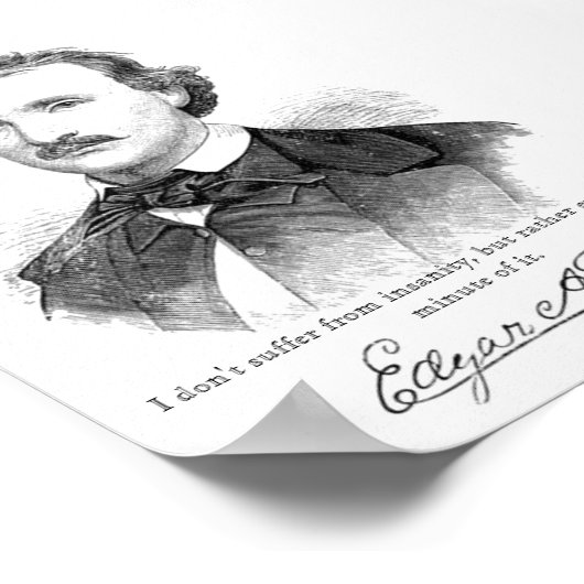 Poe Insanity Print Poster (Ecke)