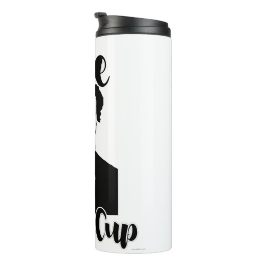 Poe Me A Cup Epic Funny Classic Slogan Thermosbecher (Nach rechts gedreht)