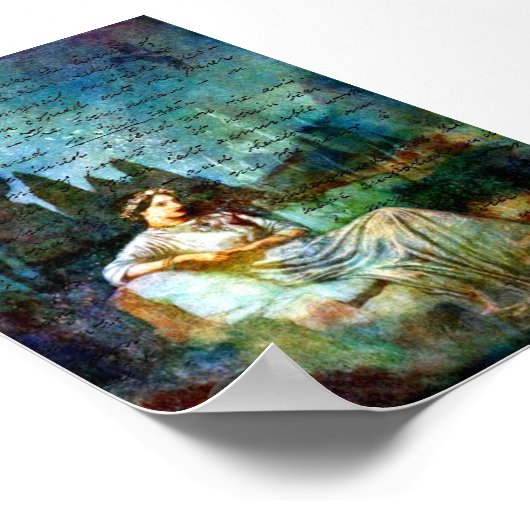 Poe Poetry Collage Poster (Ecke)