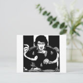 Poe Portrait Postkarte (Stehend Vorderseite)