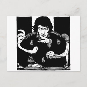 Poe Portrait Postkarte