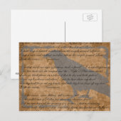 Poe Rabe Goth Postkarte (Vorne/Hinten)