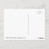 Poe Rabe Goth Postkarte (Rückseite)