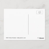 Poe Raven Goth Postcard Postkarte (Rückseite)