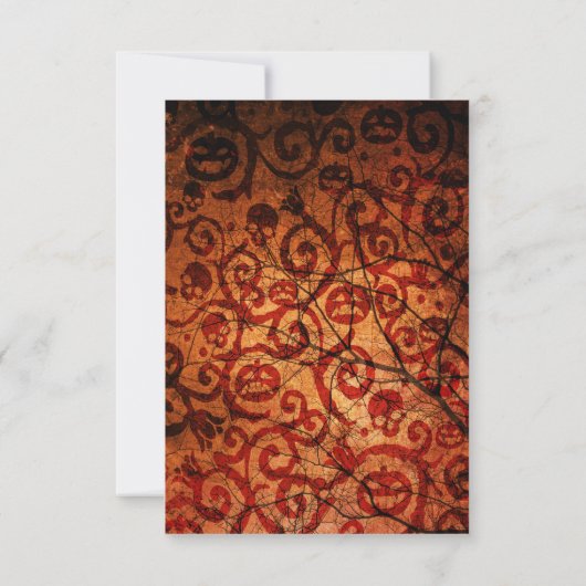 Poe Raven Halloween-Party Einladung (Rückseite)