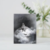 Poe Raven Illustration von Gustave Dore Postkarte (Stehend Vorderseite)