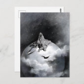 Poe Raven Illustration von Gustave Dore Postkarte (Vorne/Hinten)