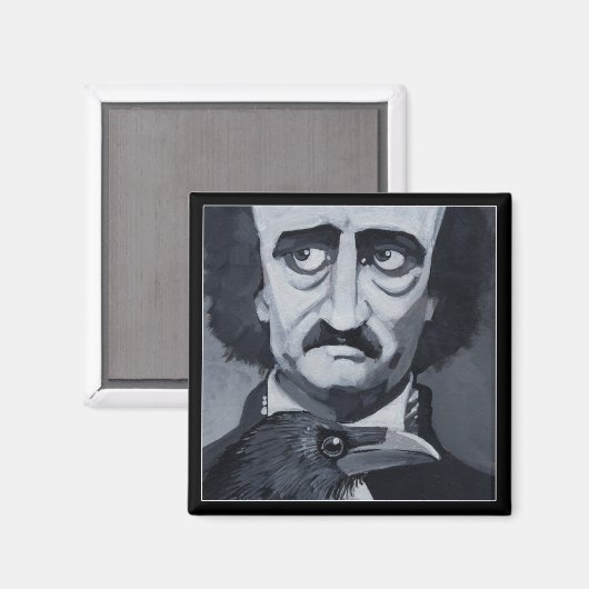 Poe Raven Magnet (Vorderseite/Rückseite)