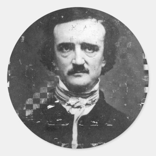 Poe Runder Aufkleber (Vorderseite)