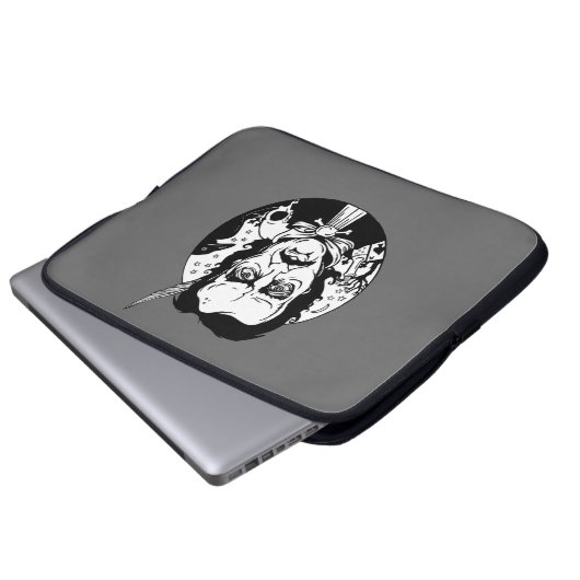 Poe-Schoss-Spitzen-Hülse Laptopschutzhülle (Vorne Knopf)