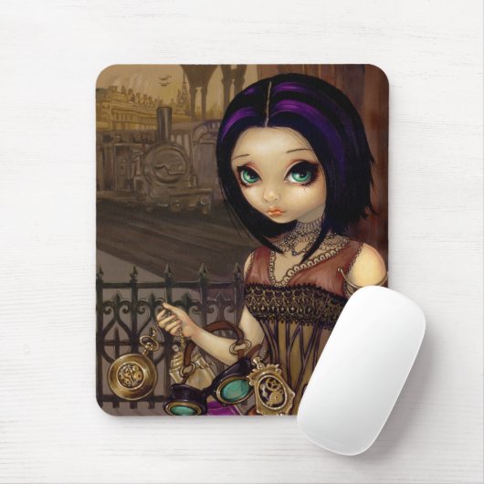 Poe - steampunk Fee Mousepad (Mit Mouse)