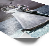 Poe und Annabel Lee jenseits des Meeres Fotodruck (Ecke)