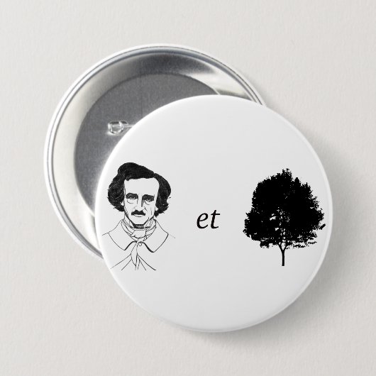 Poe-und-Baum Knopf Button (Vorne & Hinten)