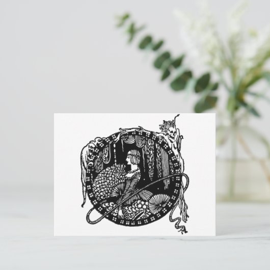 Poe Vignette 8 Postkarte (Stehend Vorderseite)