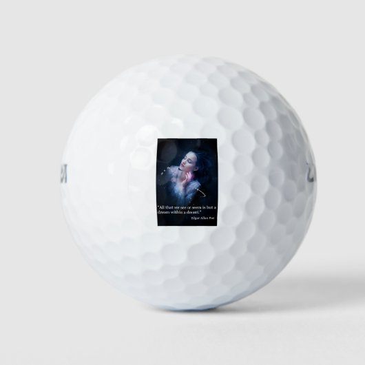 Poe Zitat über Träume Golfball (Vorderseite)