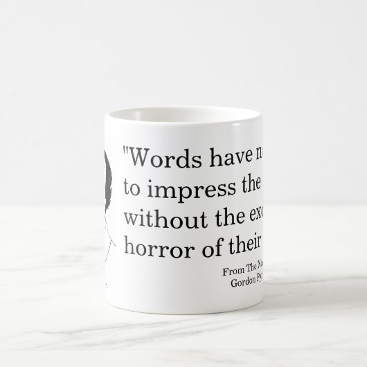 Poe Zitat zu Wörtern Kaffeetasse (Mittel)