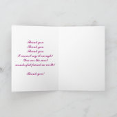 Poem Card Danke! Dankeskarte (Innenseite)