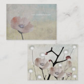 Poem hope Liebe Mohn Sweet Ding Visitenkarte (Vorne/Hinten)