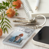  Poem Memorial Keepsake Angel Sky Clouds  Schlüsselanhänger (Vorderseite rechts)