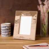 Poem Memorial Keepsake Ocean Sea Beach Geätzte Rahmen (Links)