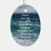  Poem Memorial Keepsake Ocean Sea Beach Keramik Ornament (Hinten)