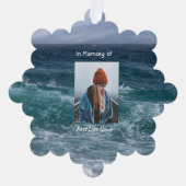  Poem Memorial Keepsake Ocean Sea Beach Ornament Karte (Vorderseite)