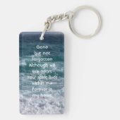  Poem Memorial Keepsake Ocean Sea Beach Schlüsselanhänger (Rückseite)