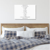POEM, MUTTER, LIEBE, KIND, UNBEDINGT, FAMILIE LEINWANDDRUCK (Insitu (Schlafzimmer))