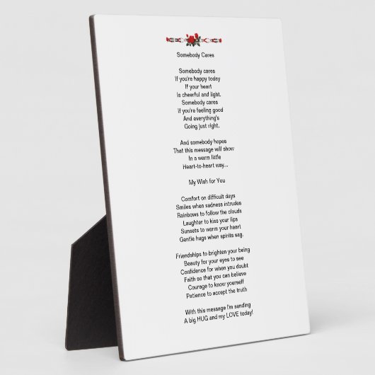 Poem Plaque Fotoplatte (Seite)