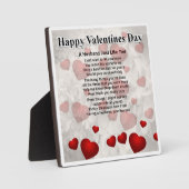 Poem Plaque - Valentinstag - Herz 2 Fotoplatte (Vorderseite)