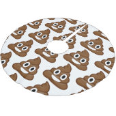 poemoji xmas Weihnachtsbaumrock Polyester Weihnachtsbaumdecke (Schrägansicht)