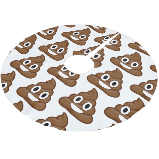 poemoji xmas Weihnachtsbaumrock Polyester Weihnachtsbaumdecke (Schrägansicht)