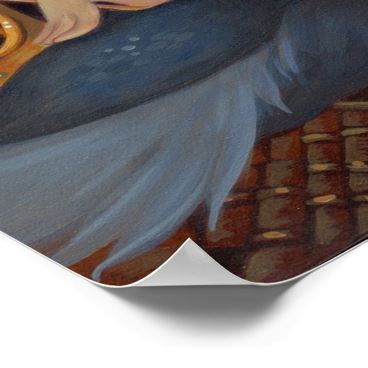 Poe's Flight ART PRINT Steampunk Fee urbane Poster (Ecke)