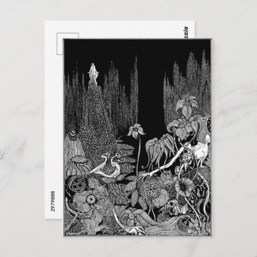 Poes Mysterien und Fantasie Postkarte (Vorne/Hinten)