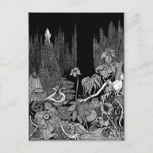 Poes Mysterien und Fantasie Postkarte