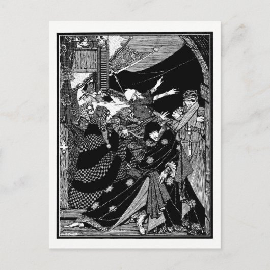 Poes Mysterien und Fantasie Postkarte (Vorderseite)