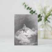 Poe's Raven Dreaming Dreams Print Postkarte (Stehend Vorderseite)