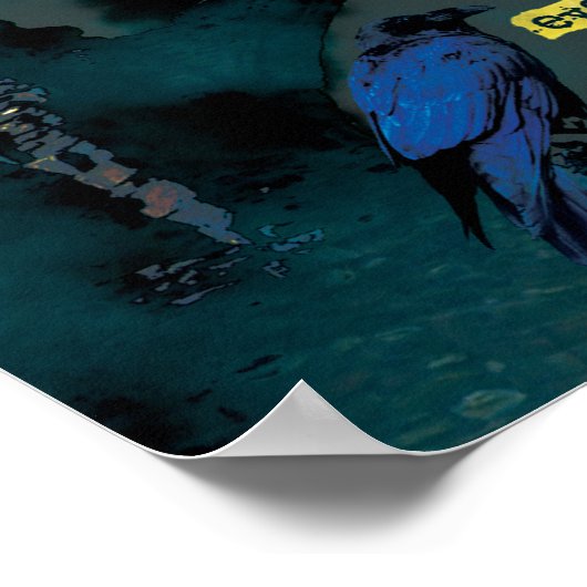 Poe's Raven Poster (Ecke)