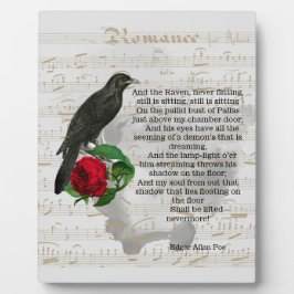 Poe's The Raven Collage Tabletop Fotoplatte