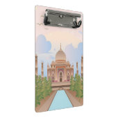 Poesie aus Marmor Mini Klemmbrett (Schrägansicht)