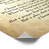 Poesie, Beileid von Paul Laurence Dunbar Poster (Ecke)