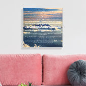 Poesie des Beileids, der Liebe und des Verlusts. Leinwanddruck (Insitu (Wohnzimmer))