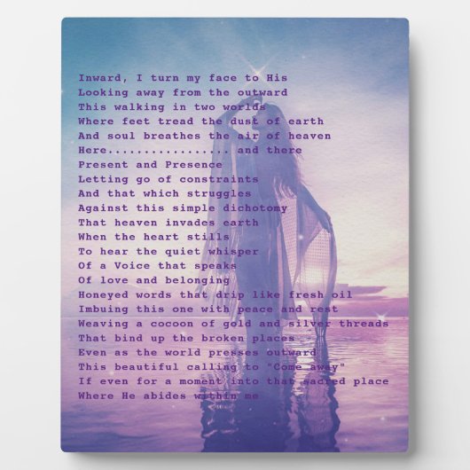 Poesie für das Soul Fotoplatte (Vorderseite)