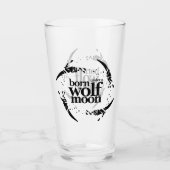 Poesie Geboren unter Wolf-Mondkolonnen Glas (Vorderseite)