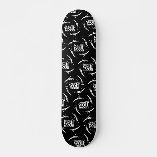 Poesie Geboren unter Wolf-Mondkolonnen Skateboard (Vorne)