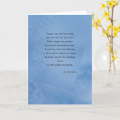 Poesie Grußkarte Karte (Gelbe Blume)