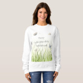 "Poesie ist der kack des gut gefüttert Souls" Sweatshirt (Vorne ganz)