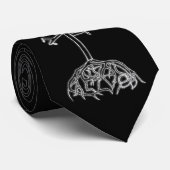 Poesie ist lebendige schwarze Krawatte (Gerollt)